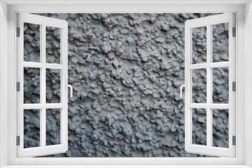 Fototapeta Naklejka Na Ścianę Okno 3D - High detailed abstract gray drip wall background. Closed up of gray stone