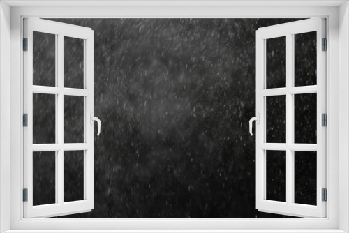 Fototapeta Naklejka Na Ścianę Okno 3D - background for overlay black rain, abstract studio drops water drops bokeh
