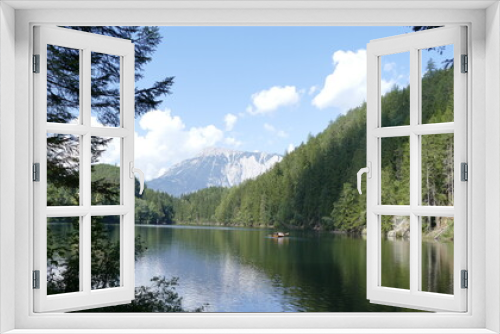 Fototapeta Naklejka Na Ścianę Okno 3D - See in den Alpen