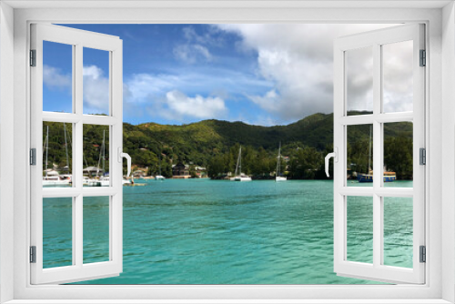 Fototapeta Naklejka Na Ścianę Okno 3D - Baie Sainte Anne, Praslin, Seychelles