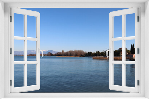 Fototapeta Naklejka Na Ścianę Okno 3D - Desenzano Brescia Italy on Lake Garda