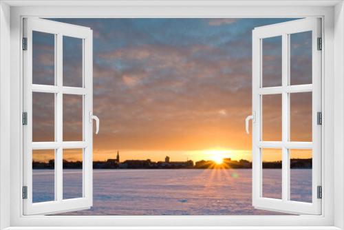 Fototapeta Naklejka Na Ścianę Okno 3D - town of luleå sweden suring winter
