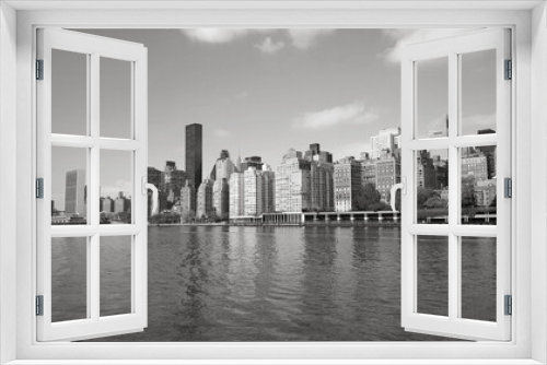 Fototapeta Naklejka Na Ścianę Okno 3D - New York Black & White