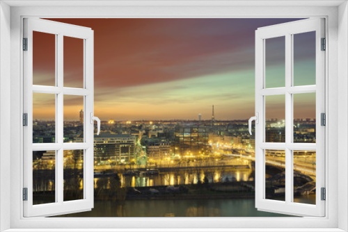 Fototapeta Naklejka Na Ścianę Okno 3D - Paris Sunrise