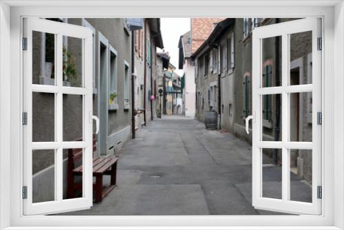 Fototapeta Naklejka Na Ścianę Okno 3D - Ruelle du vieux bourg de St-Prex