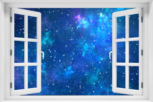 Fototapeta Naklejka Na Ścianę Okno 3D - background with stars
