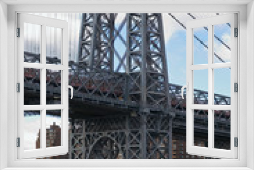 Fototapeta Naklejka Na Ścianę Okno 3D - Williamsburg Bridge