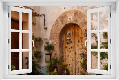 Fototapeta Naklejka Na Ścianę Okno 3D - Blumiger Eingang