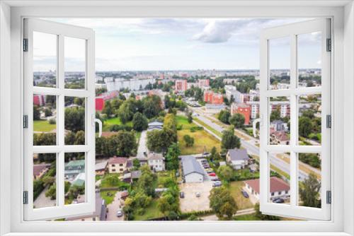 Fototapeta Naklejka Na Ścianę Okno 3D - aerial view of the eastern europe city