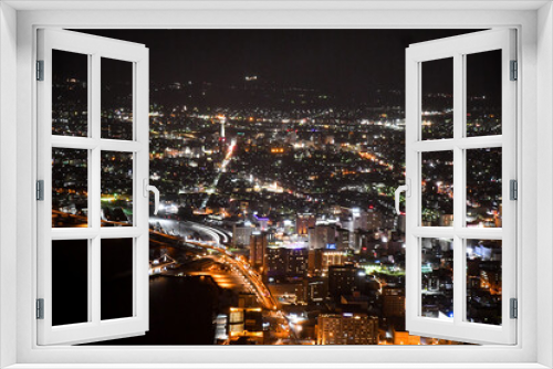 Fototapeta Naklejka Na Ścianę Okno 3D - Hokkaido night view