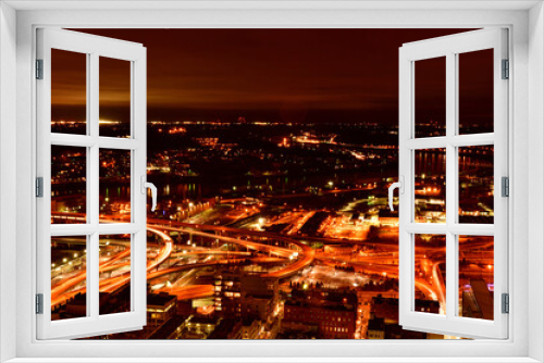 Fototapeta Naklejka Na Ścianę Okno 3D - 米国都市の夜景撮影