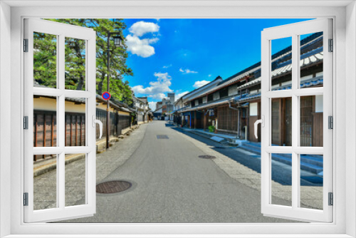Fototapeta Naklejka Na Ścianę Okno 3D - 愛知　東海道有松の町並み