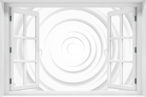 White gray circles abstract background.3D illustration with paper cut style.