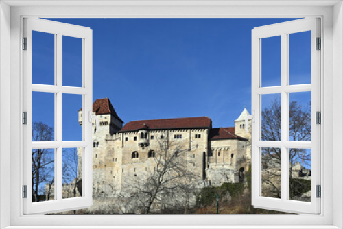 Old stone Castle Liechtenstein in Lower Austria