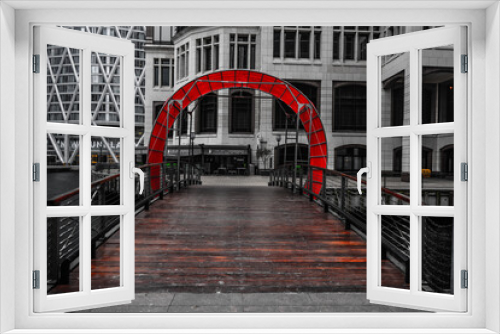 Fototapeta Naklejka Na Ścianę Okno 3D - Canary Wharf 