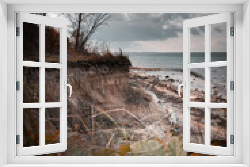 Fototapeta Naklejka Na Ścianę Okno 3D - Steilhang an der Ostsee