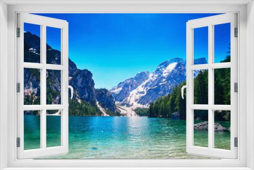 Fototapeta Naklejka Na Ścianę Okno 3D - Beautiful Italian Alpine Brais lake
