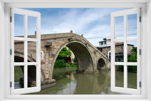 Fototapeta Naklejka Na Ścianę Okno 3D - bridge over the river seine