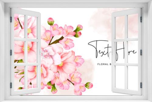 Fototapeta Naklejka Na Ścianę Okno 3D - beautiful floral background cherry blossom flower