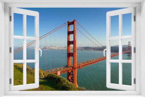 Fototapeta Naklejka Na Ścianę Okno 3D - San Francisco Golden Gate Bridge Panoramic
