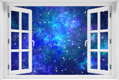 Fototapeta Naklejka Na Ścianę Okno 3D - background with stars
