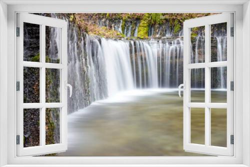 Fototapeta Naklejka Na Ścianę Okno 3D - スローシャッターでとった滝