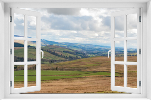 Fototapeta Naklejka Na Ścianę Okno 3D - Sunny view of rural landscape