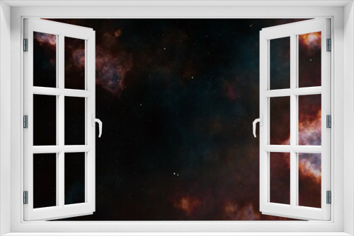 Fototapeta Naklejka Na Ścianę Okno 3D - Night sky with stars. Universe. Cosmos. Galaxy. Nebula.