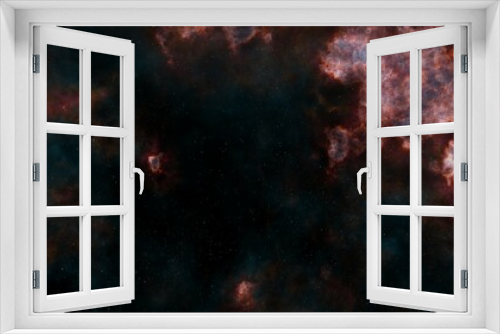 Fototapeta Naklejka Na Ścianę Okno 3D - Science fiction fantasy in high resolution. Deep space nebula. star planet.