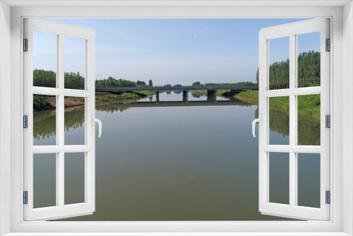 Fototapeta Naklejka Na Ścianę Okno 3D - Canal natural scenery, North China
