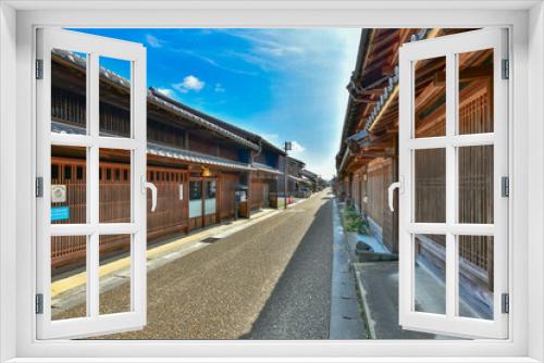 Fototapeta Naklejka Na Ścianę Okno 3D - 三重県　東海道　関宿の町並み