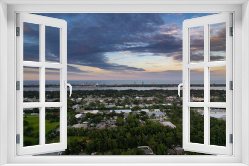Fototapeta Naklejka Na Ścianę Okno 3D - Aerial drone view of Daytona Beach, Florida