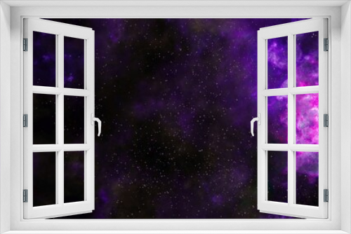 Fototapeta Naklejka Na Ścianę Okno 3D - abstract purple galaxy.  Purple deep space nebula with stars.