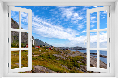 Fototapeta Naklejka Na Ścianę Okno 3D - A I Lofoten in Norwegen