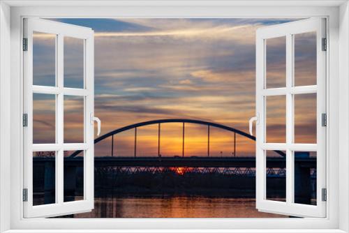 Fototapeta Naklejka Na Ścianę Okno 3D - Donaubrücke in Deggendorf