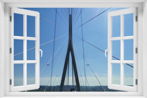 Fototapeta Naklejka Na Ścianę Okno 3D - car bridge