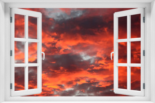 Fototapeta Naklejka Na Ścianę Okno 3D - Ciel flamboyant