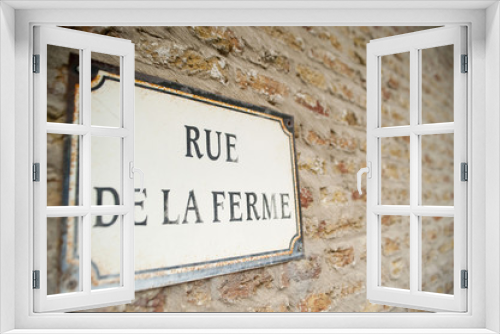 Fototapeta Naklejka Na Ścianę Okno 3D - Rue de la ferme