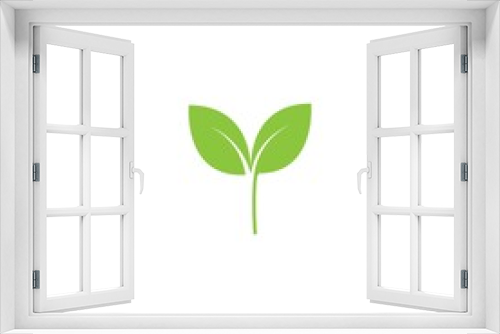 Fototapeta Naklejka Na Ścianę Okno 3D - Logos of green Tree leaf ecology nature element vector