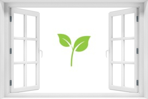 Fototapeta Naklejka Na Ścianę Okno 3D - Logos of green Tree leaf ecology nature element vector