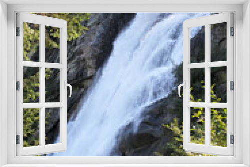 Fototapeta Naklejka Na Ścianę Okno 3D - Wasserfall in den Alpen