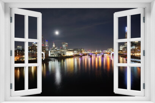 Fototapeta Naklejka Na Ścianę Okno 3D - Thames Reflections