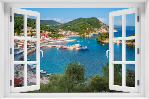 Fototapeta Naklejka Na Ścianę Okno 3D - View of Parga town - Parga, Epirus, Greece