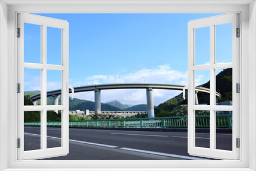 Fototapeta Naklejka Na Ścianę Okno 3D - 朝里大橋と朝里ダム