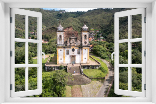 Fototapeta Naklejka Na Ścianę Okno 3D - igreja ouro preto