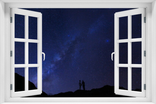 Fototapeta Naklejka Na Ścianę Okno 3D - Honolulu, Oahu, Hawaii, stargazing, starry sky and Milky Way
