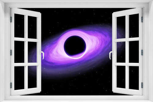 Fototapeta Naklejka Na Ścianę Okno 3D - Black holes 3d rendering. Mysterious and Wormhole dimension.	