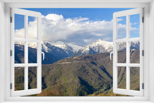Fototapeta Naklejka Na Ścianę Okno 3D - Caucasus mountains in Sochi
