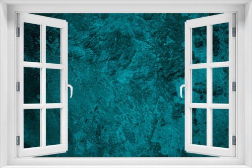 Fototapeta Naklejka Na Ścianę Okno 3D - Dark blue cement texture for background. scary cement