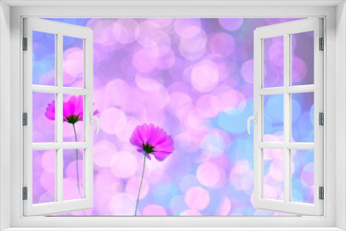 Fototapeta Naklejka Na Ścianę Okno 3D - pink flowers background